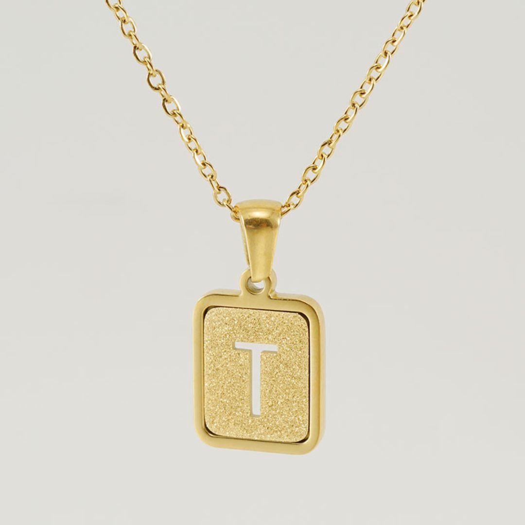 Collar personalizable con inicial dorado - Moroveta