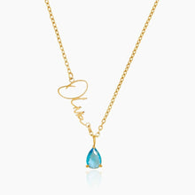 Cargar imagen en el visor de la galería, Collar Personalizado con Nombre y Piedra de Nacimiento - Moroveta