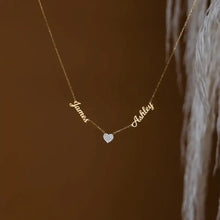Cargar imagen en el visor de la galería, Collar personalizado con nombres en forma de corazón - Moroveta