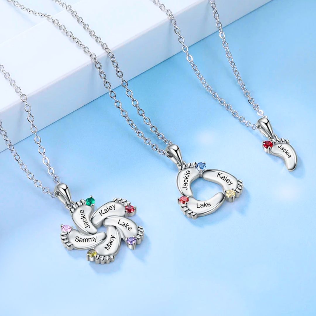 Collar Personalizado Huellitas de Bebé - Moroveta