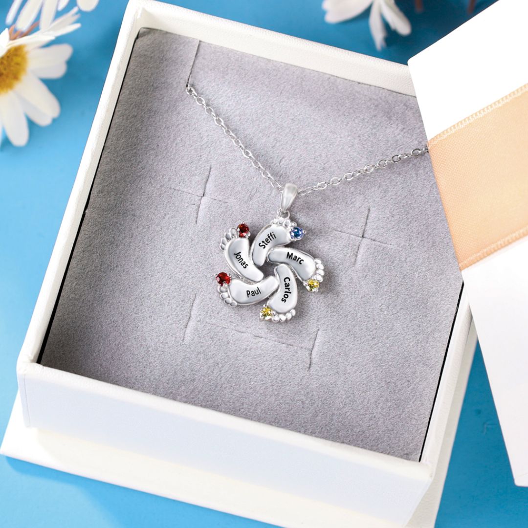 Collar Personalizado Huellitas de Bebé - Moroveta