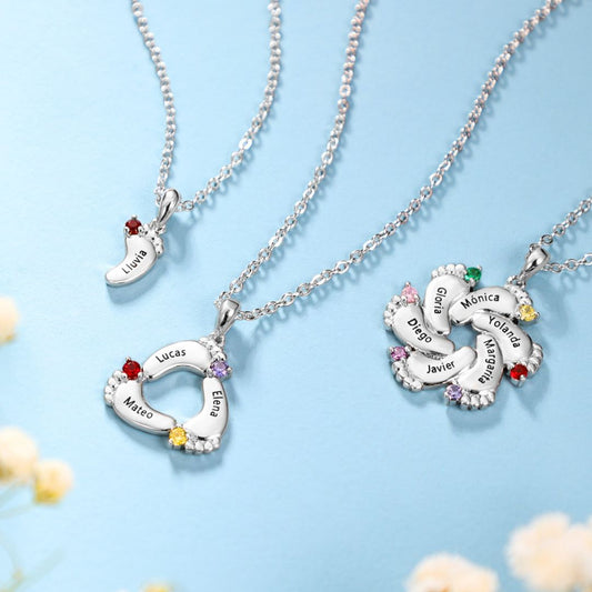 Collar Personalizado Huellitas de Bebé - Moroveta