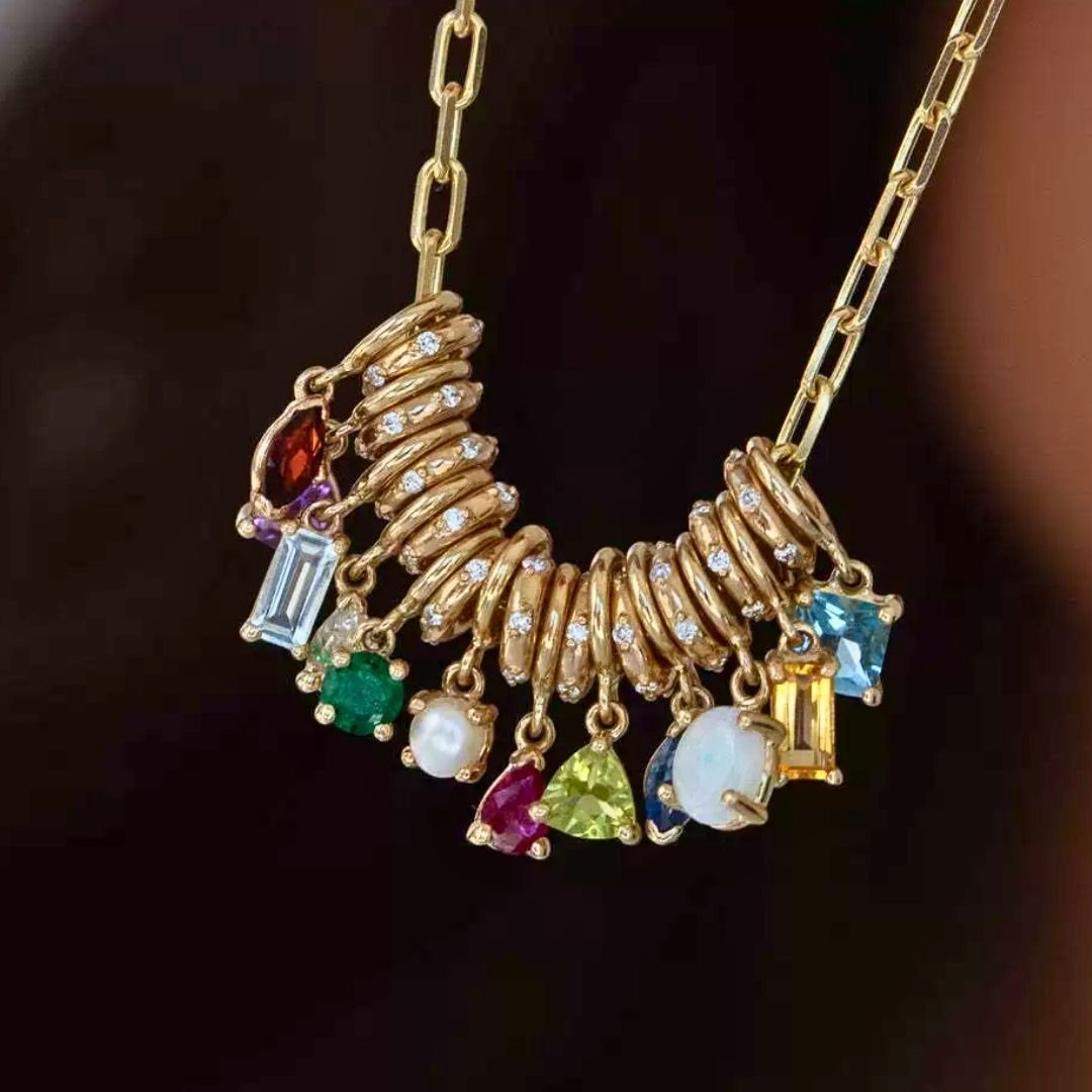 Collar Piedras de Nacimiento Personalizado - Moroveta