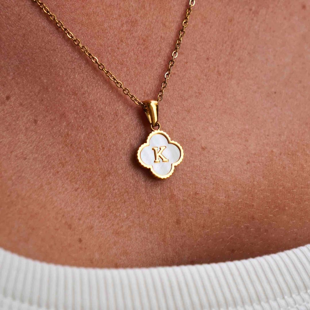 Collar Trébol con Inicial - ¡Llévate 2 por el precio de 1! - Moroveta