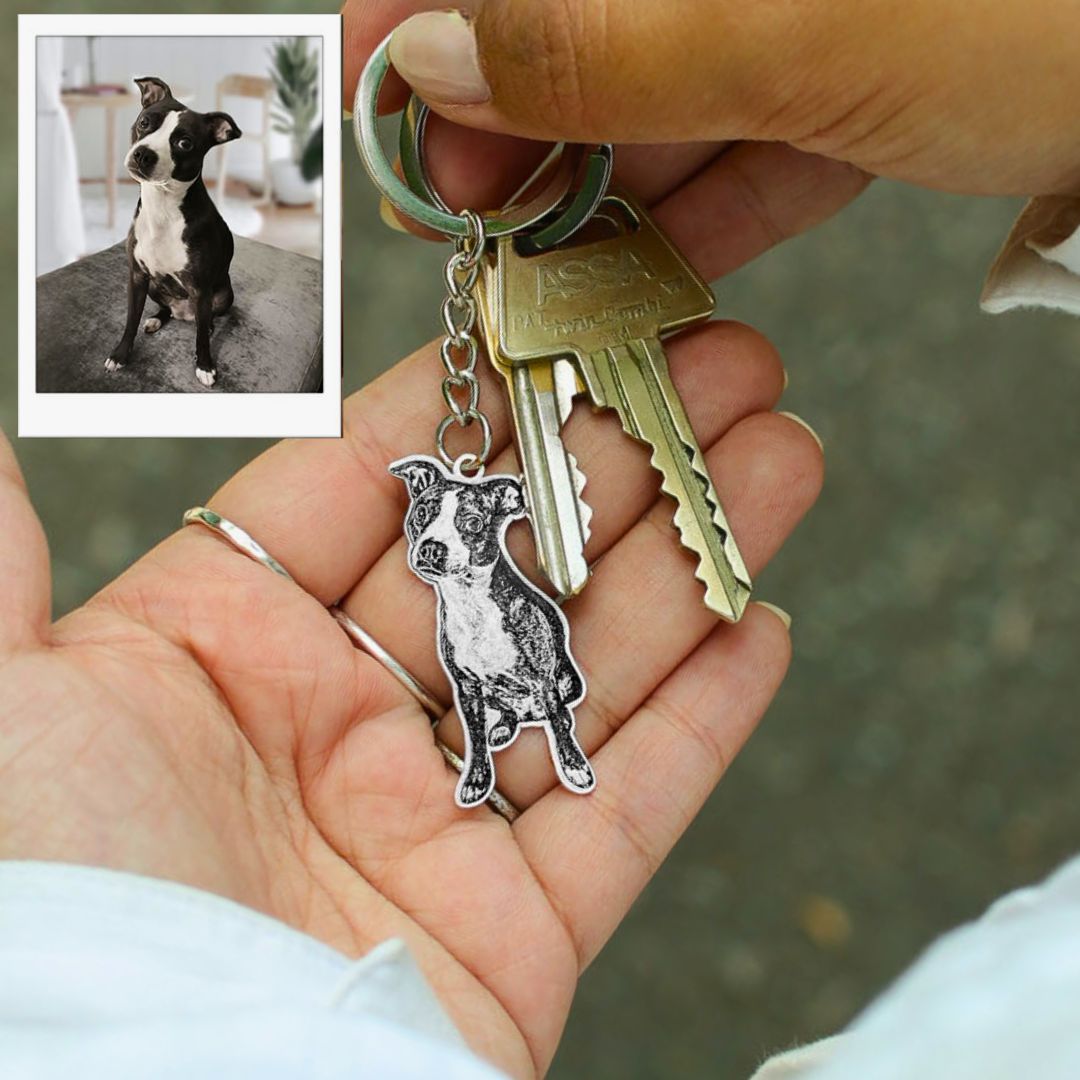 Llavero con foto de mascota - Moroveta