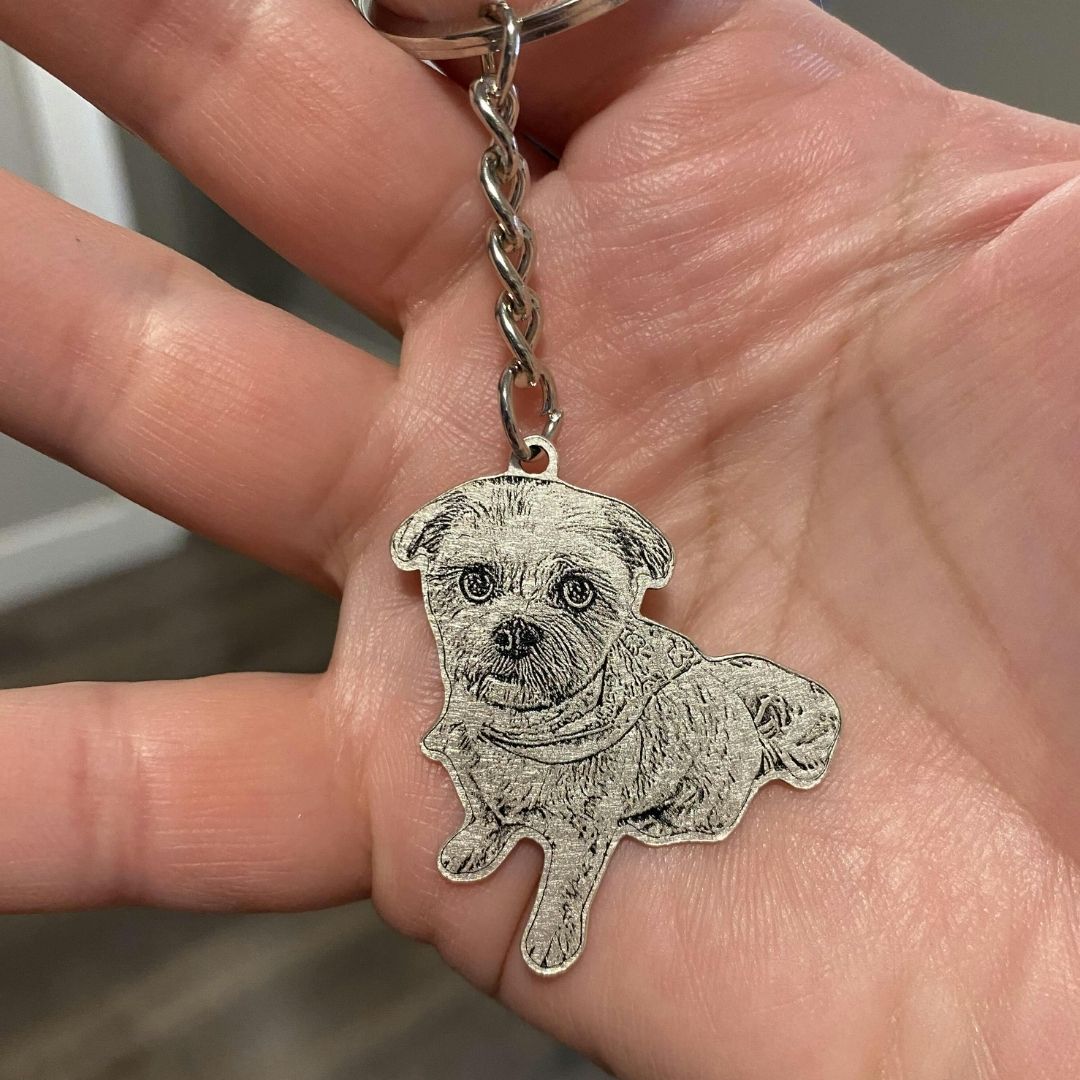 Llavero con foto de mascota - Moroveta