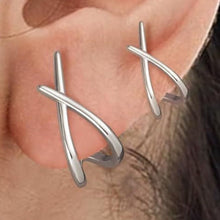 Cargar imagen en el visor de la galería, Par de aretes cruzados - Moroveta