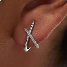 Cargar imagen en el visor de la galería, Par de aretes cruzados - Moroveta