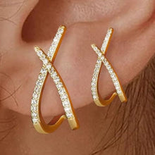 Cargar imagen en el visor de la galería, Par de aretes cruzados - Moroveta