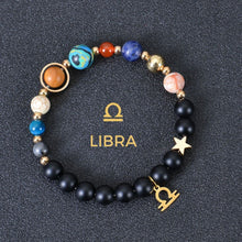 Cargar imagen en el visor de la galería, Pulsera con 12 planetas y signo del zodíaco - Moroveta