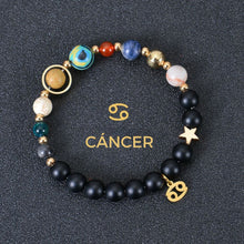 Cargar imagen en el visor de la galería, Pulsera con 12 planetas y signo del zodíaco - Moroveta