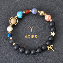 Cargar imagen en el visor de la galería, Pulsera con 12 planetas y signo del zodíaco - Moroveta