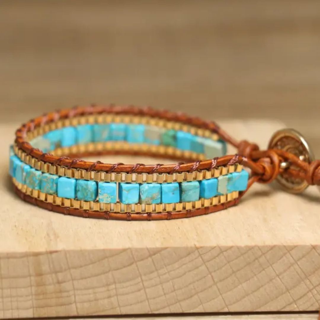 Pulsera con piedras Aquamarina - Moroveta