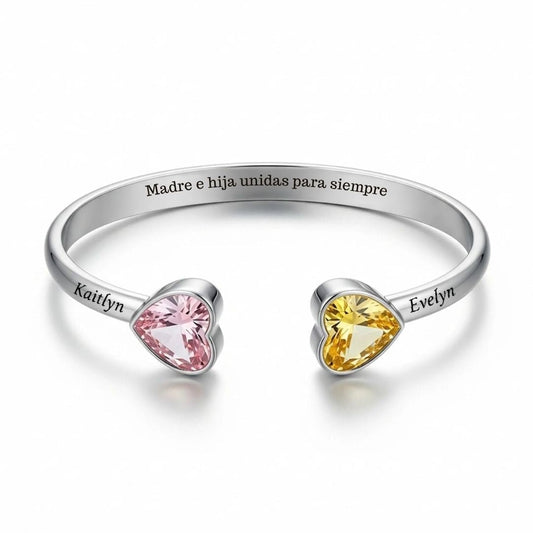 Pulsera Corazones Unidos Mamá e Hija - Moroveta