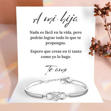 Cargar imagen en el visor de la galería, Pulsera de amor infinito - A mi hija - Moroveta