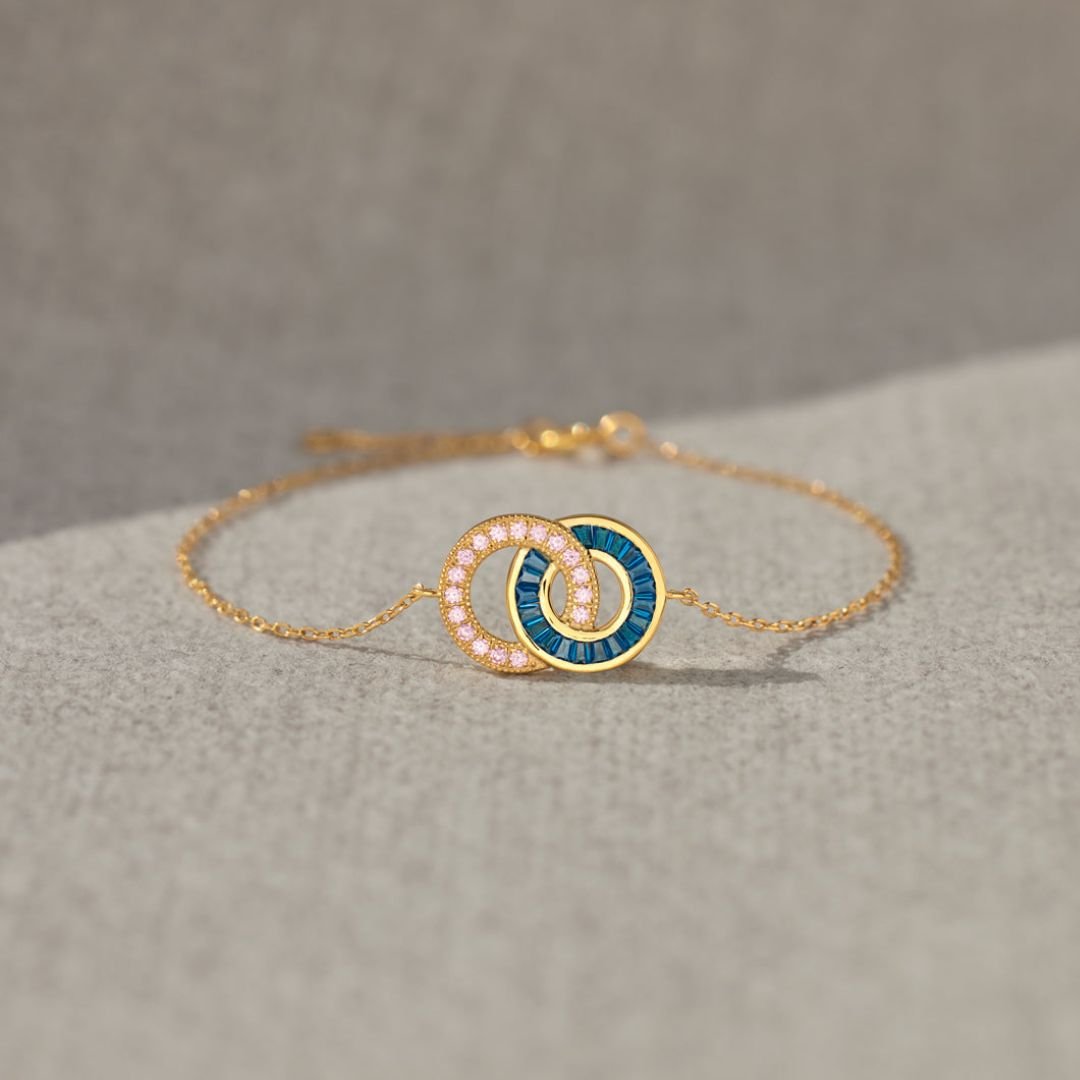 Pulsera de círculos unidos - Madre e hija - Moroveta