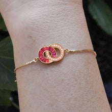 Cargar imagen en el visor de la galería, Pulsera de círculos unidos - Madre e hija - Moroveta