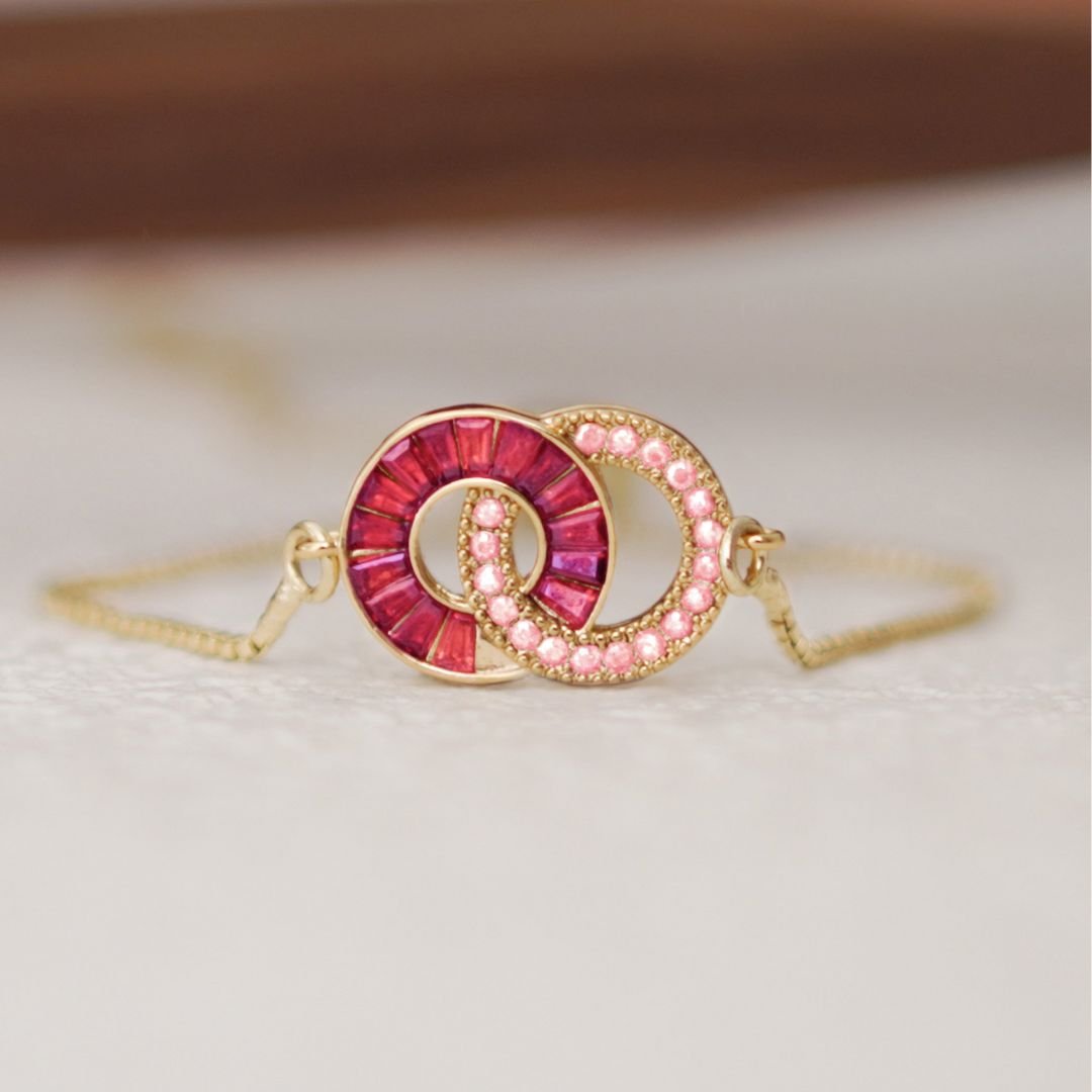 Pulsera de círculos unidos - Madre e hija - Moroveta