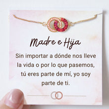Cargar imagen en el visor de la galería, Pulsera de círculos unidos - Madre e hija - Moroveta