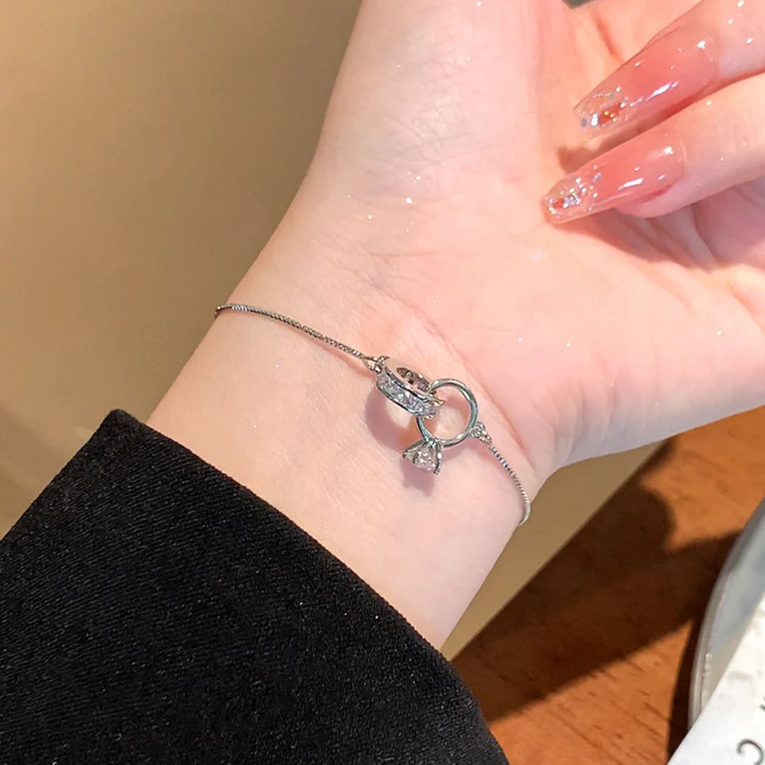 Pulsera de compromiso de anillos - Moroveta