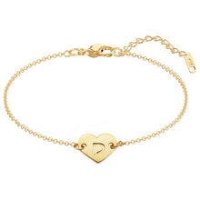 Cargar imagen en el visor de la galería, Pulsera de corazón personalizada con inicial - Moroveta