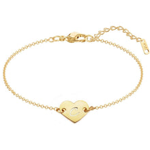 Cargar imagen en el visor de la galería, Pulsera de corazón personalizada con inicial - Moroveta