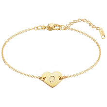 Cargar imagen en el visor de la galería, Pulsera de corazón personalizada con inicial - Moroveta