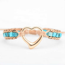 Cargar imagen en el visor de la galería, Pulsera de Corazón turquesa (Oferta 2x1) - Moroveta
