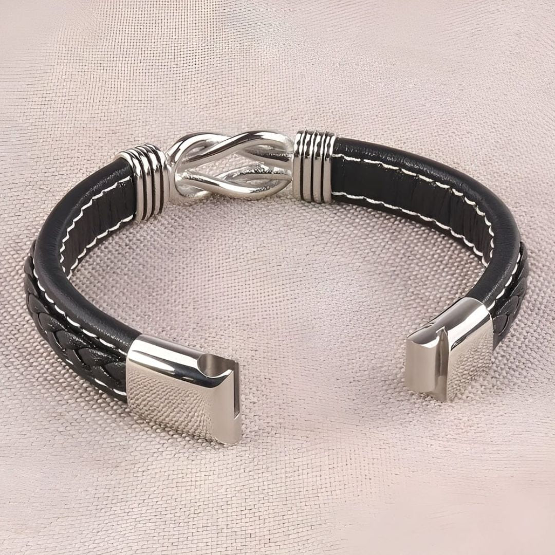 Pulsera de cuero - A mi querido hijo - Moroveta