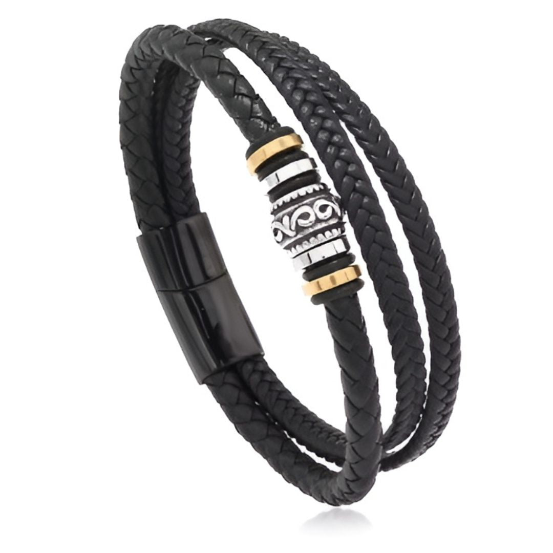 Pulsera de cuero para hombre - Moroveta