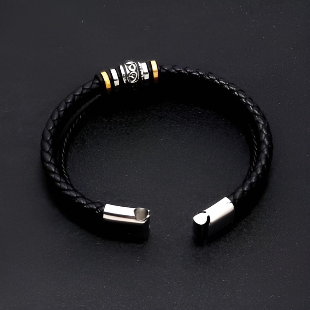 Pulsera de cuero para hombre - Moroveta