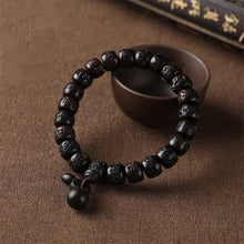 Cargar imagen en el visor de la galería, Pulsera de madera con protección tibetana (Oferta 2x1) - Moroveta