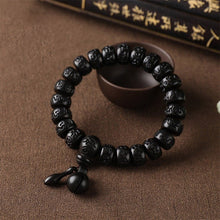 Cargar imagen en el visor de la galería, Pulsera de madera con protección tibetana (Oferta 2x1) - Moroveta