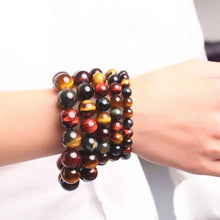 Cargar imagen en el visor de la galería, Pulsera de piedras naturales "3 ojos" - Moroveta