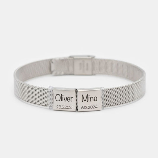 Pulsera personalizable con nombre o fecha especial - Moroveta