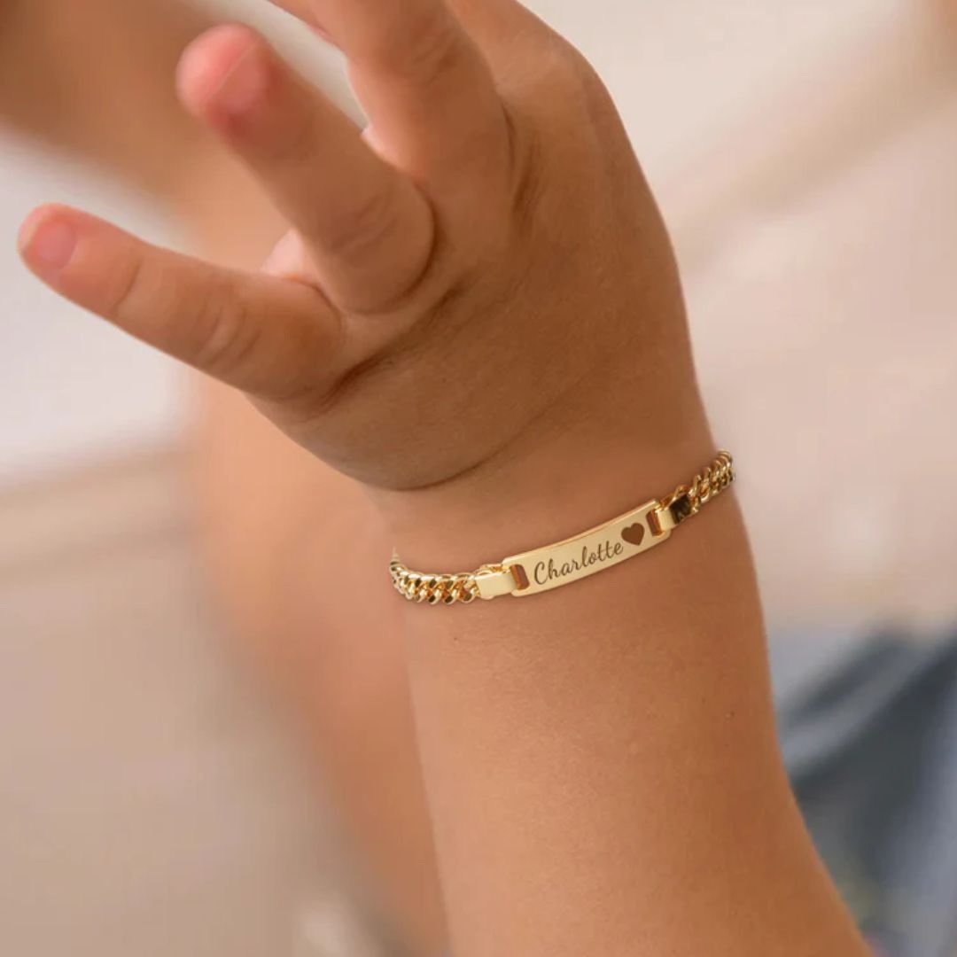 Pulsera personalizada con el nombre del bebé - Moroveta