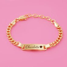 Cargar imagen en el visor de la galería, Pulsera personalizada con el nombre del bebé - Moroveta