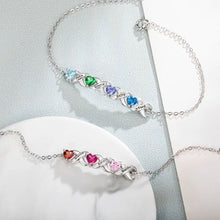 Cargar imagen en el visor de la galería, Pulsera personalizada con piedras de nacimiento y nombres - Moroveta