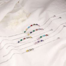 Cargar imagen en el visor de la galería, Pulsera personalizada con piedras de nacimiento y nombres - Moroveta