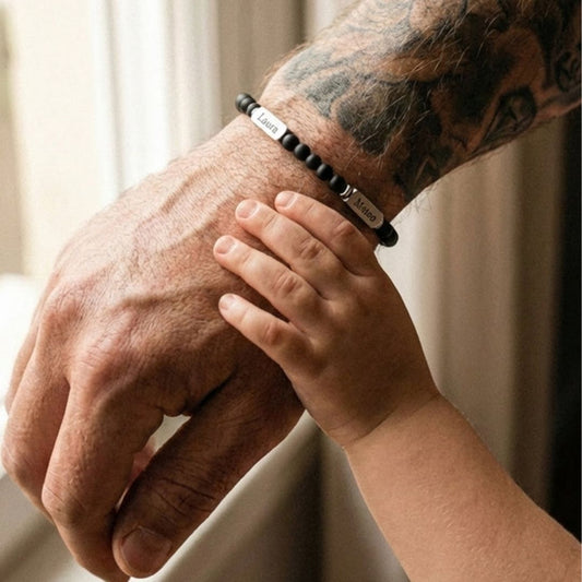 Pulsera personalizada de piedra volcánica - Moroveta