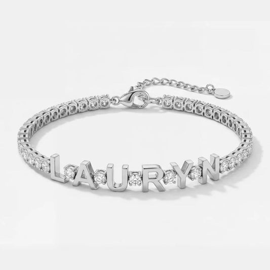 Pulsera tennis personalizada con nombre - Moroveta