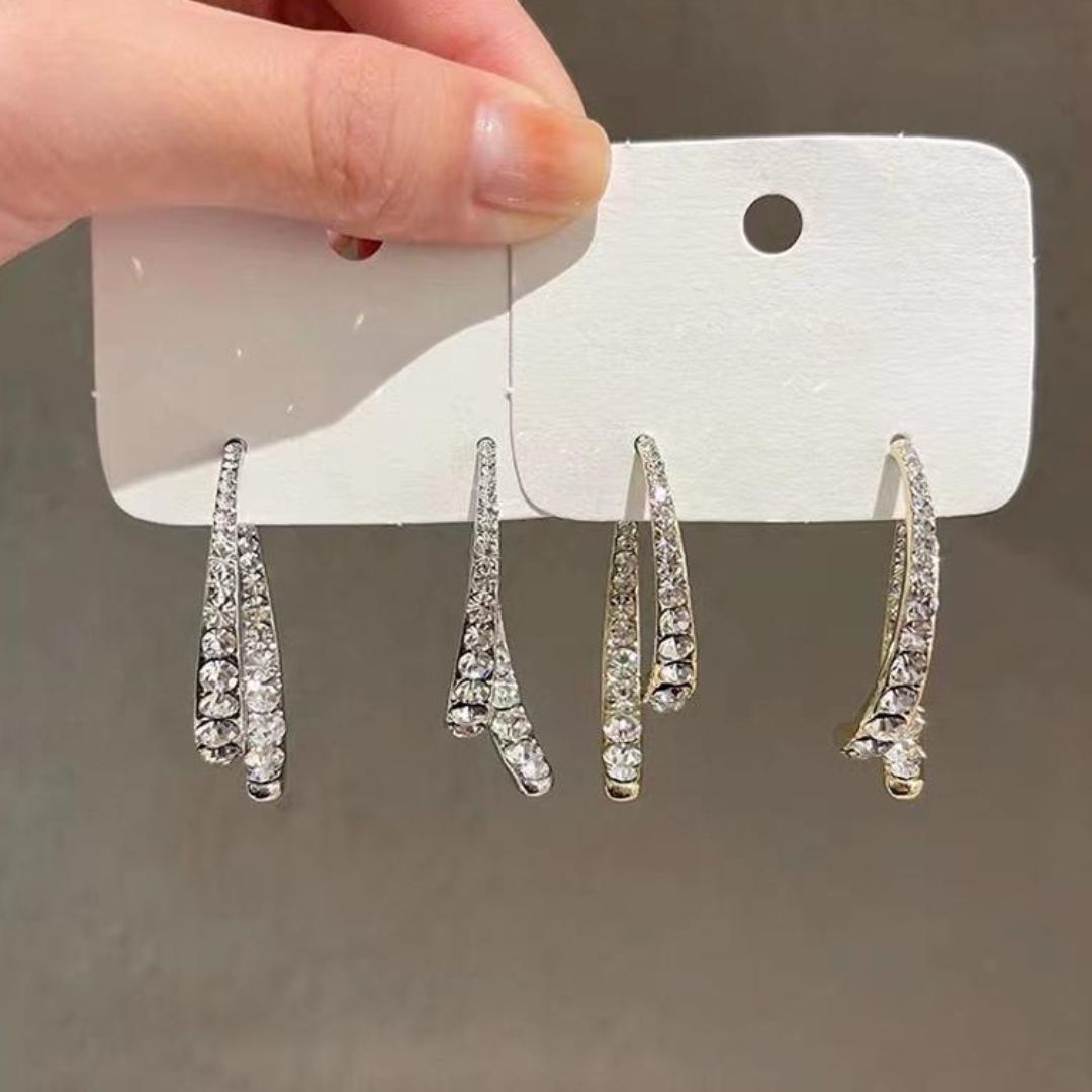Set de aretes brillantes - Moroveta