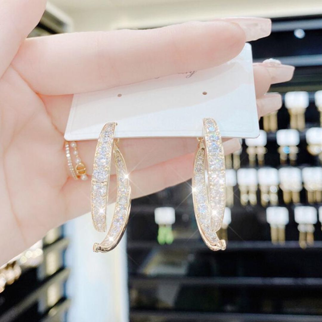 Set de aretes brillantes - Moroveta