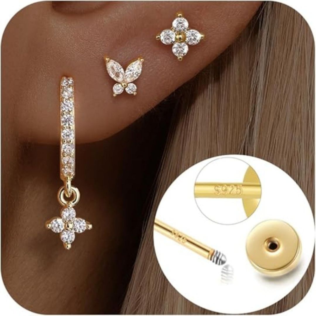 Set de aretes de mariposas - Moroveta