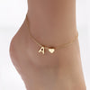 Pulsera de tobillo con inicial