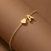 Pulsera de tobillo con inicial