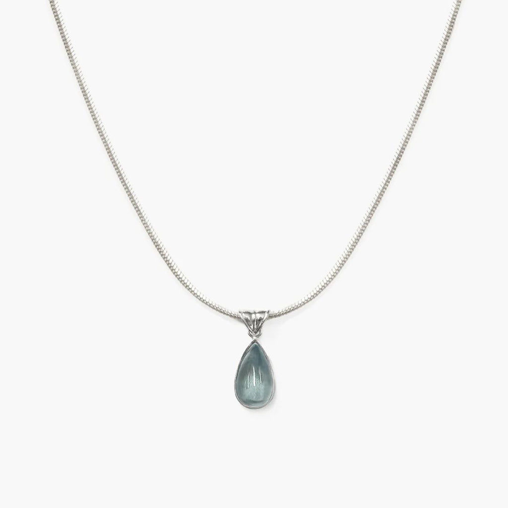 Collar gota de agua marina