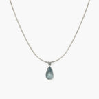 Collar gota de agua marina
