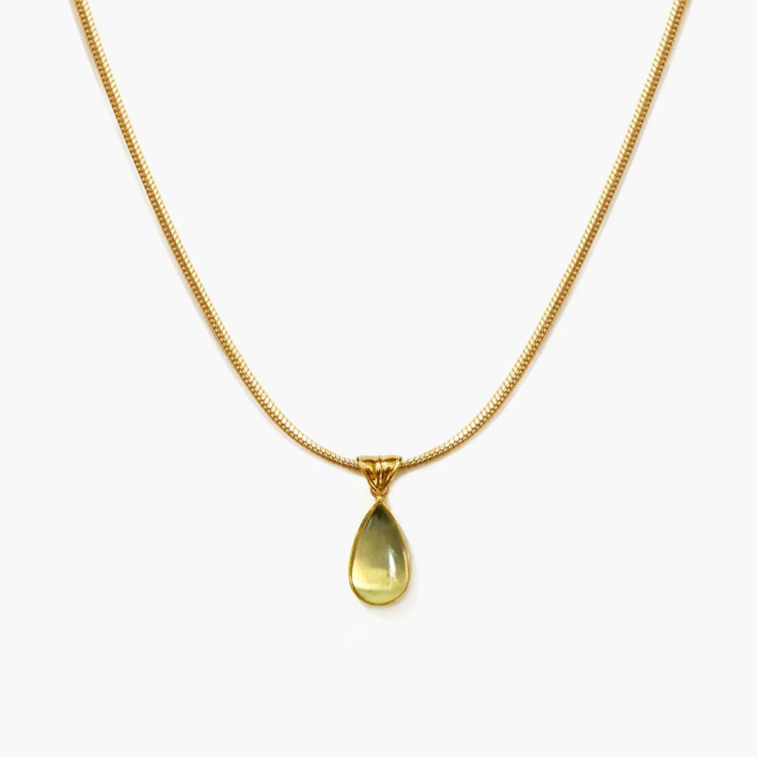 Collar gota de agua marina
