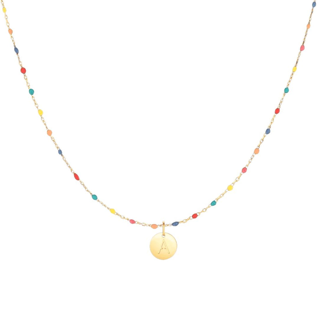 Collar Colorido con inicial (Oferta 3x1)